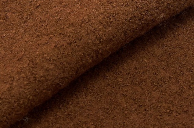 Пальтовая ткань Лоден, коричневый 2
