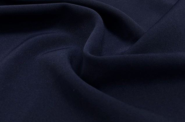 Костюмная ткань Анжелика, темно-синий