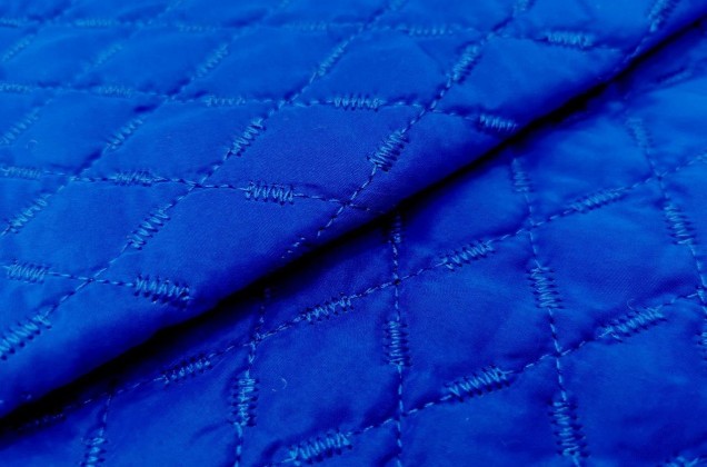 Курточная ткань на синтепоне, синий 2