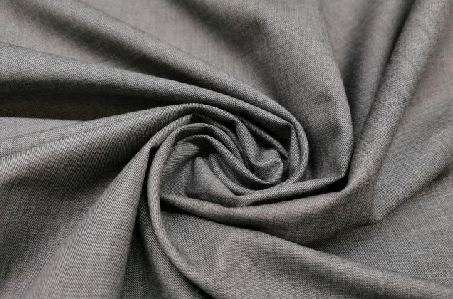 Рубашечный хлопок серого цвета 7352, Италия (ОСТАТОК) 3