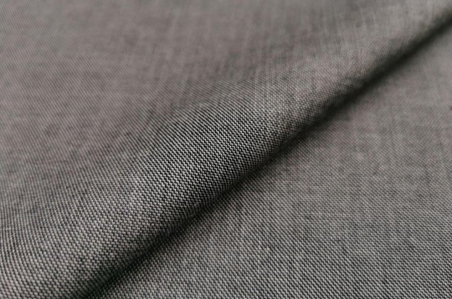 Рубашечный хлопок серого цвета 7352, Италия (ОСТАТОК) 2