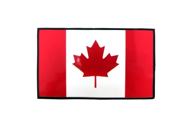 Термонаклейка Флаг Канады, 8.5х5.5 см