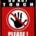 Термонаклейка Do not touch, Please