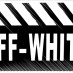 OFF-WHITE белые буквы на черном 