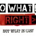 Термонаклейка Do what is right на белом 7х10 см