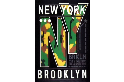 Термонаклейка NY Brooklyn 12x8 см