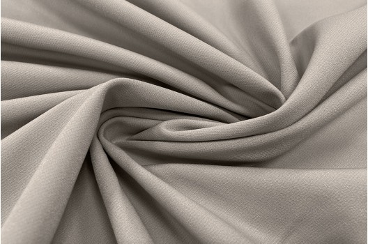 Костюмная ткань серо-бежевого цвета, Италия