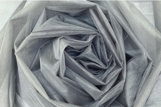 Фатин Kristal, серый, 300 см., арт. 119
