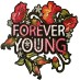 Термонаклейка Forever Young 18,5х18,5 см