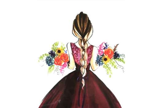 Термонаклейка Girl 29х23 см