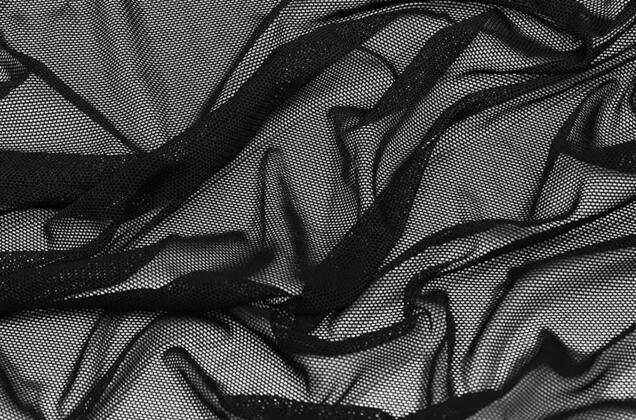 Сетка стрейч, черная 1