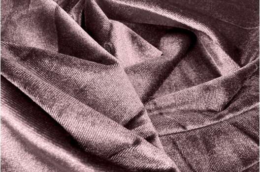 Бархат стрейч, красно-коричневый, арт. 19