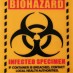 Термонаклейка Biohazard 10х8 см