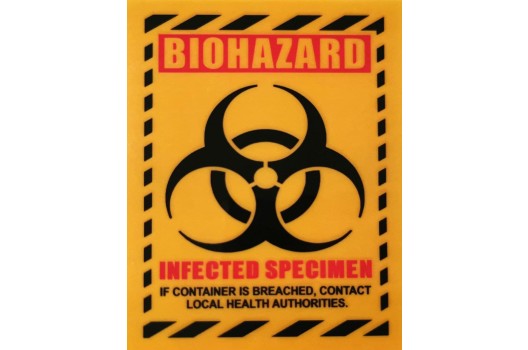 Термонаклейка Biohazard 10х8 см