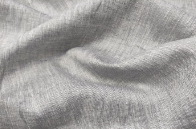 Лен сорочечный 03С68 (413), светло-серый меланж 1