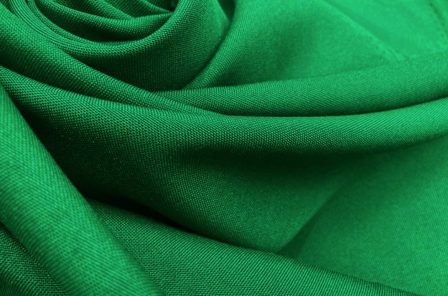 Габардин Фуа [Fuhua] насыщенный зеленый, цвет 243 1