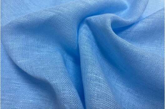 Лен декоративный 02С34, голубой