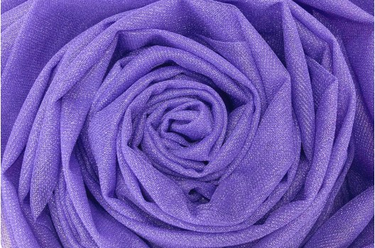 Фатин с люрексом Gumus, пастельный фиолетовый