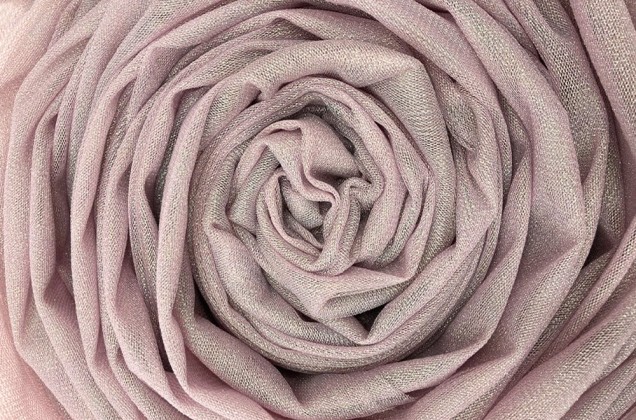 Фатин с люрексом Sedef, пыльный розовый