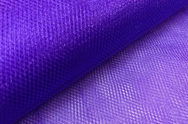 Фатин средней жесткости фиолетовый цвета 150 см