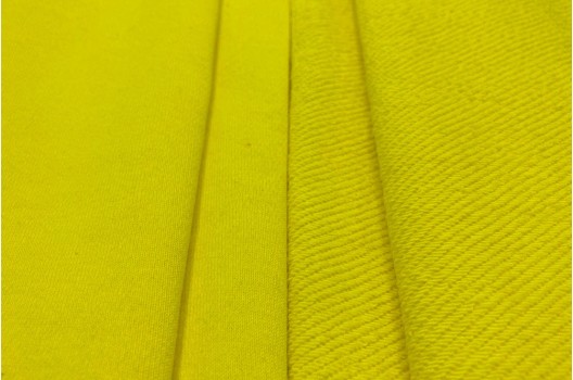 Футер 3-х нитка петля, ярко-желтый