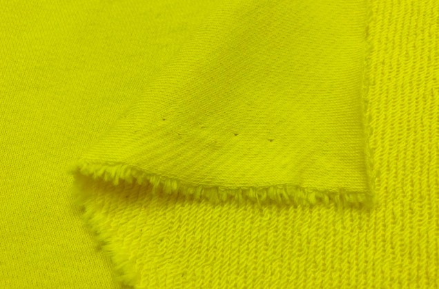 Футер 3-х нитка петля, ярко-желтый 1
