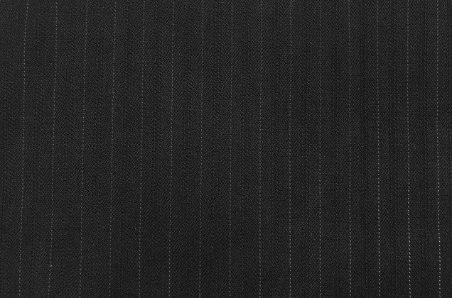 Костюмная ткань черного цвета в черные и белые полосочки (09с53с) 4