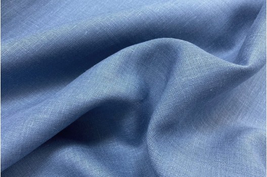 Лен блузочно-сорочечный, синий, 05С212 (1379)