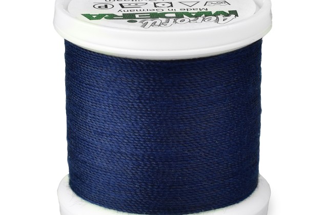 Нитки швейные для отстрочки Aerofil №35 (100) Madeira, цвет 8420-темный синий