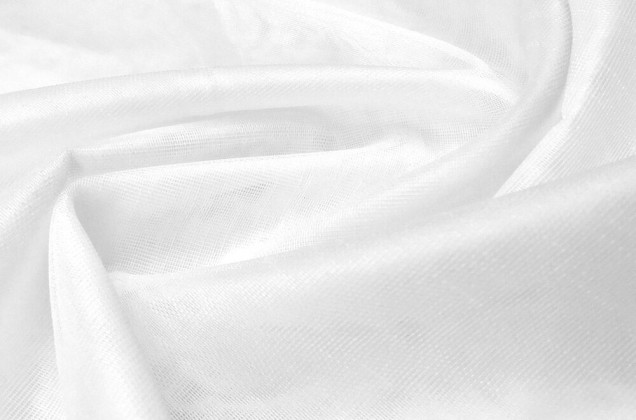 Тюль сетка Бамбук, Decoreto, с утяжелителем, 300 см, белый 1