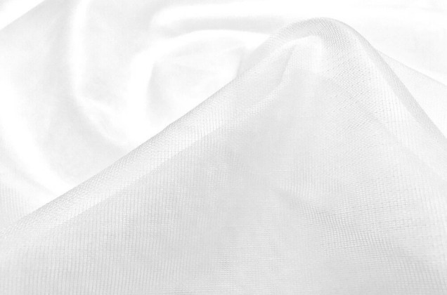 Тюль сетка Бамбук, Decoreto, с утяжелителем, 300 см, белый 2