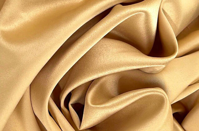 Свадебный сатин с лайкрой, золотой арт. 36