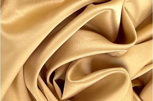Свадебный сатин с лайкрой, золотой арт. 36