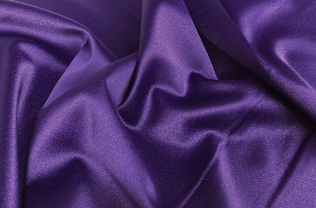 Свадебный сатин с лайкрой, фиолетовый индиго арт.  29