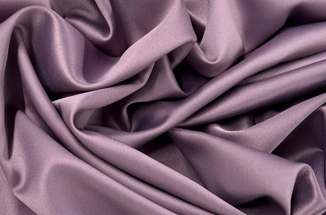 Свадебный сатин с лайкрой, серо-фиолетовый арт. 28