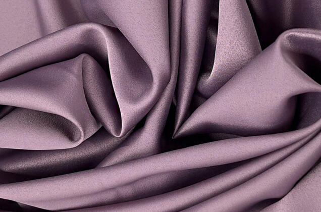 Свадебный сатин с лайкрой, серо-фиолетовый арт. 28 1