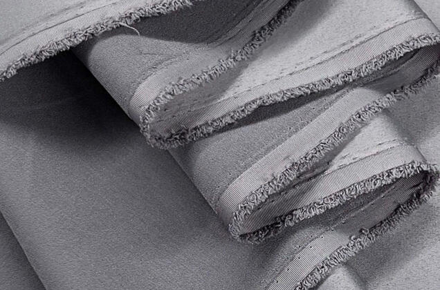 Свадебный сатин с лайкрой, серый, арт. 25 2