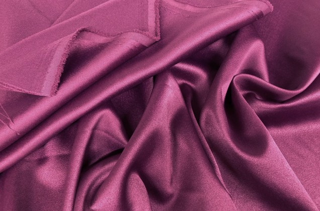 Свадебный сатин с лайкрой, пурпурный, арт. 20 1