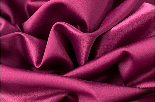 Свадебный сатин с лайкрой, пурпурный, арт. 20