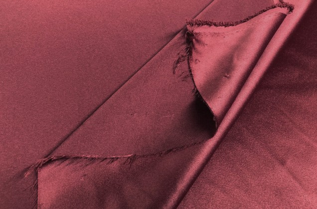 Свадебный сатин с лайкрой, рубиновый красный, арт. 18 2
