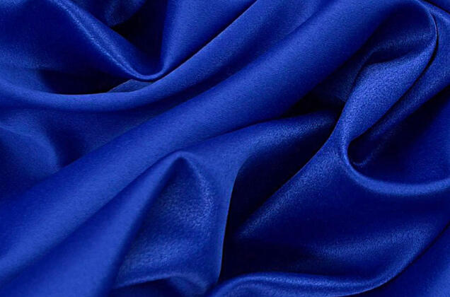 Свадебный сатин с лайкрой, синий, арт. 14 1