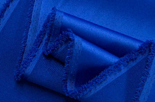 Свадебный сатин с лайкрой, синий, арт. 14 2