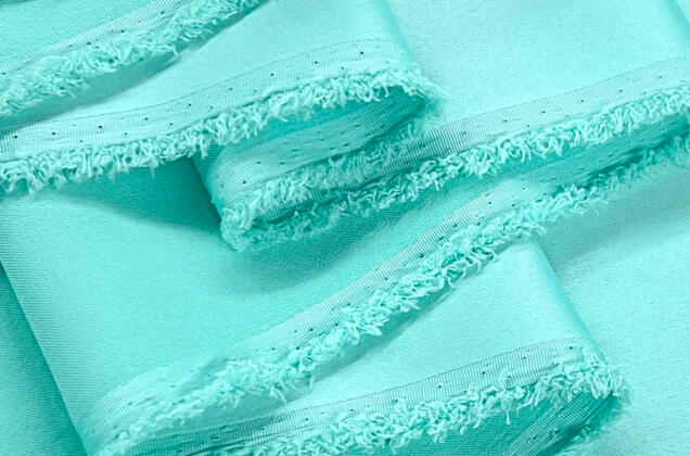 Свадебный сатин с лайкрой, мятный, арт. 13 2