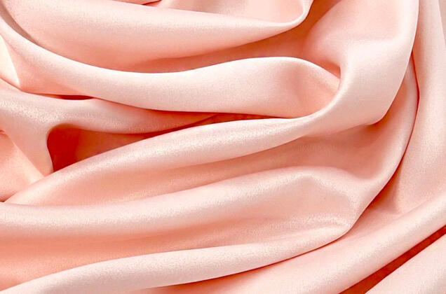  Свадебный сатин с лайкрой, нежный персик, арт. 9