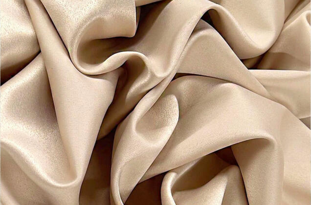 Свадебный сатин с лайкрой, песочный бежевый, арт. 6