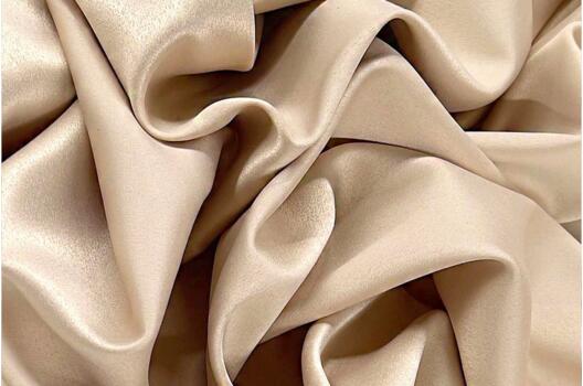 Свадебный сатин с лайкрой, песочный бежевый, арт. 6