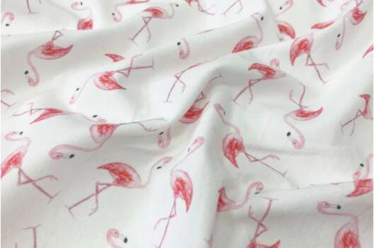 Рубашечно-плательный поплин FREY, розовый фламинго