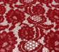 Кружевное полотно цвет: красный