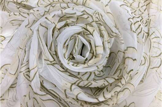 Вуаль, Кремовые цветы