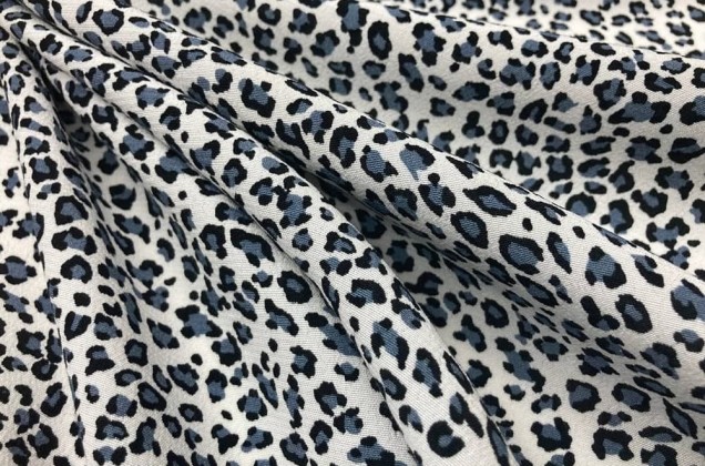 Вискоза PLAIN, серо-голубой леопард, PN2052 3